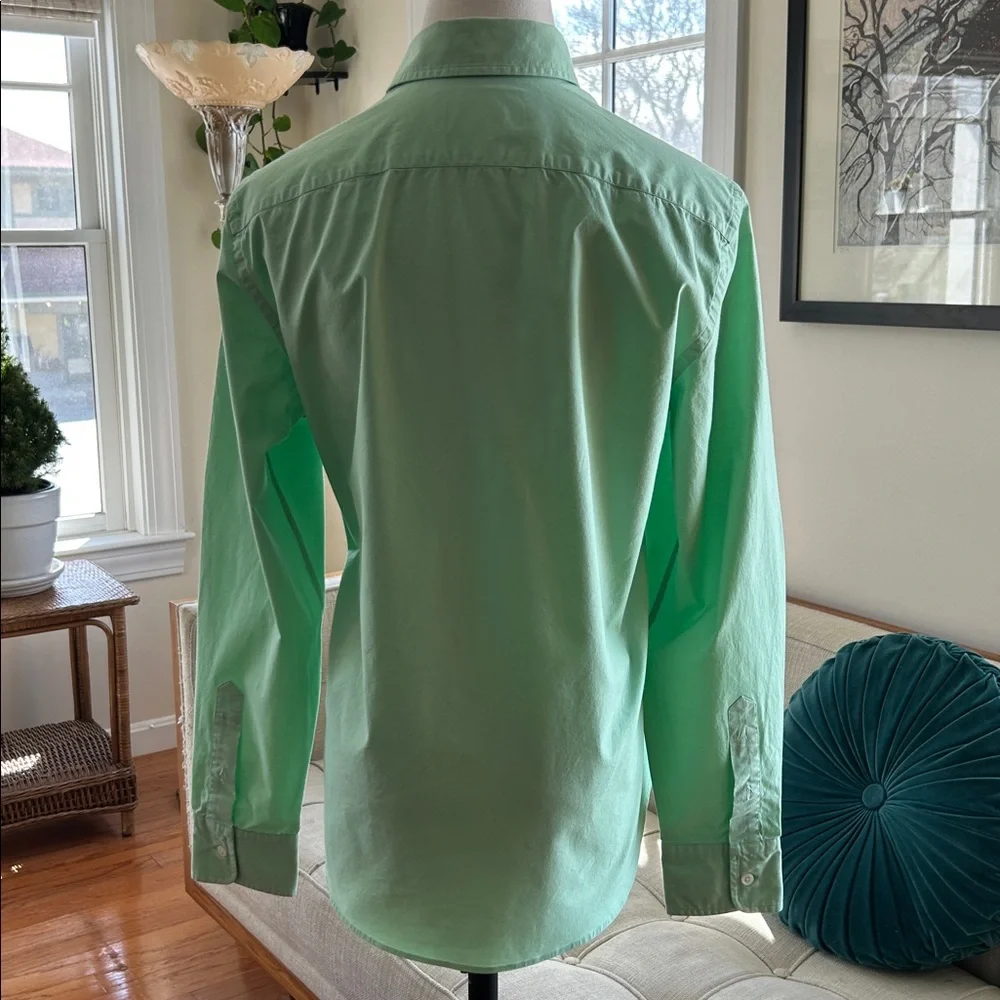 Ralph Lauren Cotton Button Down in Pistachio - Picture 3 of 7